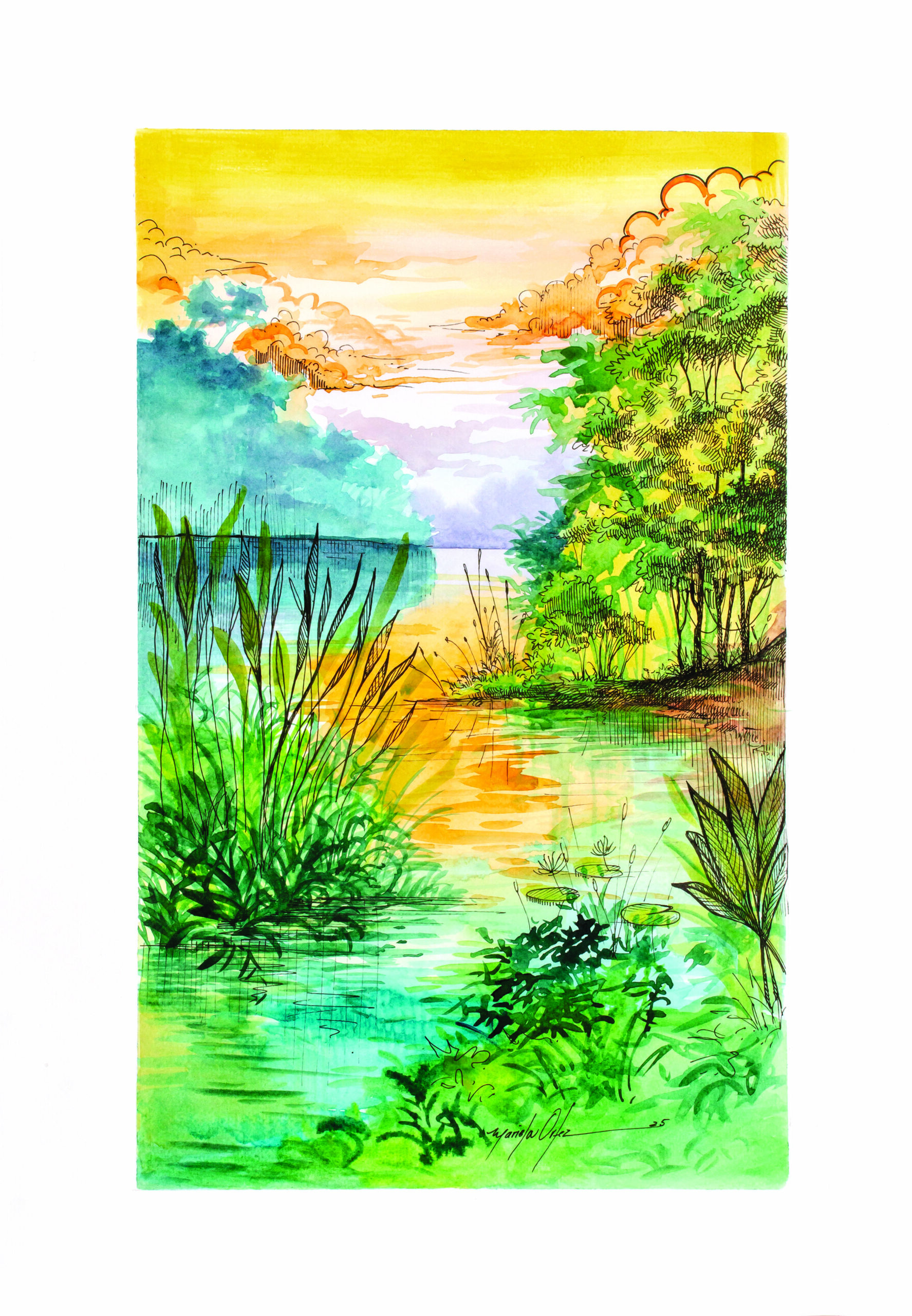 Atardecer en el lago 02